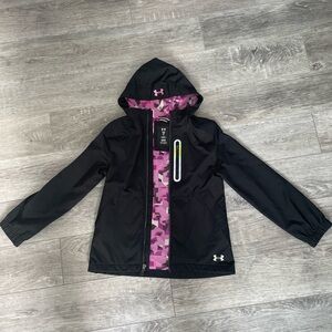 Under Armour Black Jacket with Purple Camo Lining